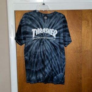 Thrasher tie dye tee shirt